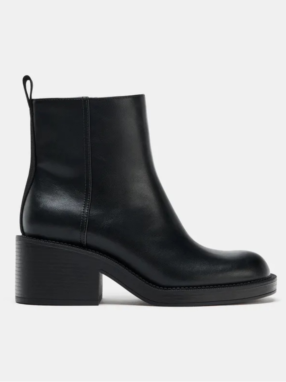 ZARA BLOCK HEEL ANKLE BOOTS